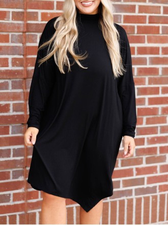 Black loose fitting dress