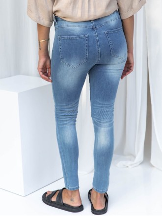 Blue Fashion 9-point Pants