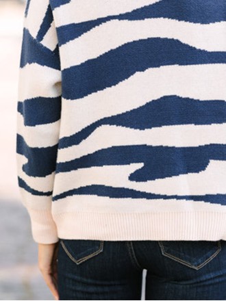 cream white and blue striped sweater you love