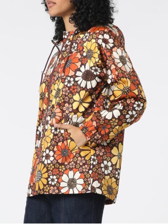 Women's Hooded Marigold Raincoat