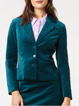 Women's velvet blazer